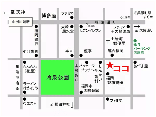 マハロ整体ルームの地図